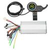 1000W 36V 48V Brushless Speed Motor Controller LCD Round Display with Thumb Throttle for Electric