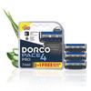 Сменные кассеты Dorco Pace 4 Pro, Упаковка 3 шт. | 4 Ультратонких Лезвия с Микропромежутками | Лезвия для Бритья для Мужчин | Тонкие Лезвия с Увлажняющей Полосой с Алоэ | Гладкое Бр