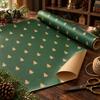 Seasonal Gift Wrap for Everyone 5 Sheets Christmas Wrapping Paper Set, Large with Double-Sided Tape And Bows, Santa Snowflake Print Wrap, 70x50cm