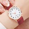 7 шт./компл. Женские модные часы Повседневные часы с круглым циферблатом и арабскими цифрами Красочный набор