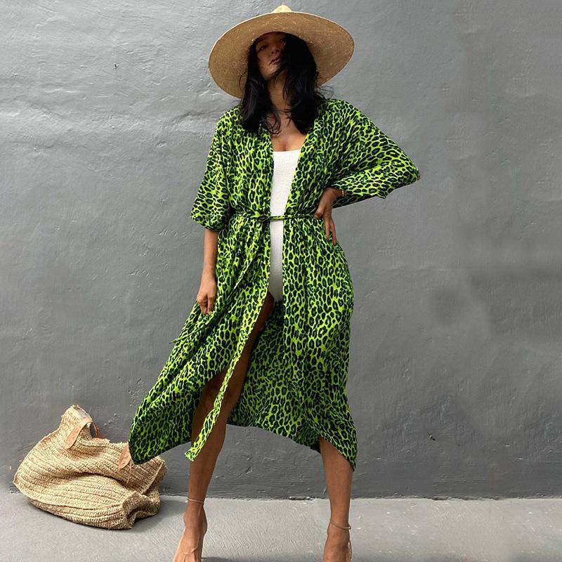 Кардиган тай-дай, пляжная юбка, накидка на бикини, верхняя одежда для купальника, кардиган, солнцезащитный крем, отпускная юбка