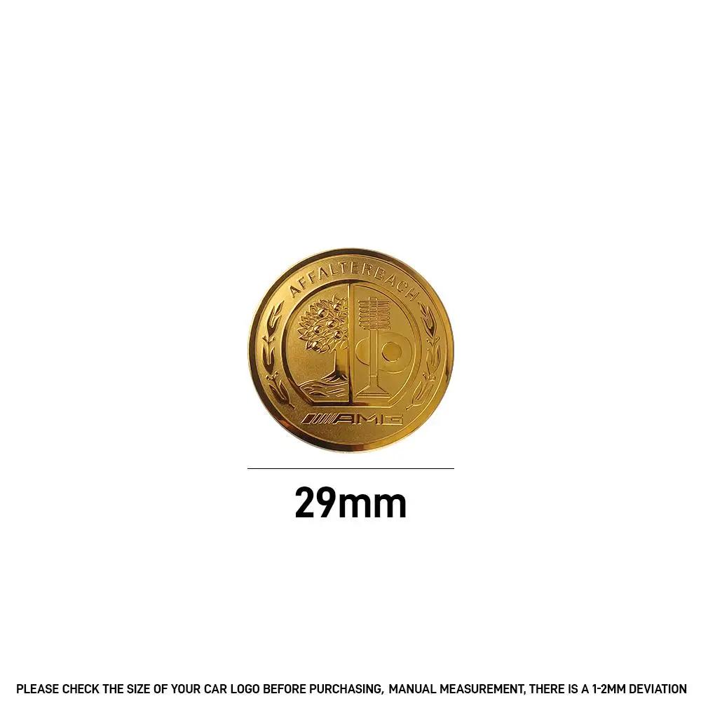 ETU4 For Benz AMG Car Steering Wheel Center Emblem Sticker Badge Decoration Cover for Mercedes Benz W204 W205 W211 Amg W212 W213 W218