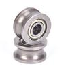 10Pcs U624Zz U Groove Ball Bearing Guide Pulley For Rail Track Linear 4*13*7Mm