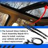 Sunroof Rail & Cable Repair set Strong Sunroof Track Cable Assembly Replacement Sunroof Track & Cable Suitable for Car