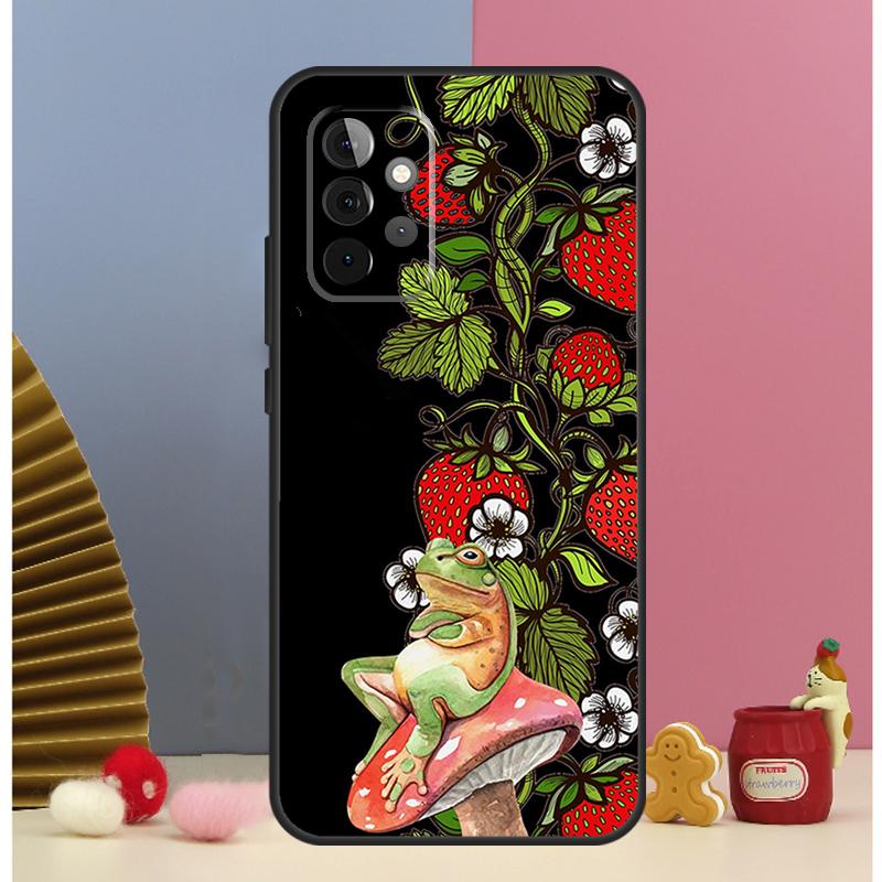 Коттеджкор Лягушка Грибы Эстетика Чехол для Samsung Galaxy A53 A33 A52 A32 A22 A12 A13 A23 A51 A71 A14 A34 A54 A15 A25 Case