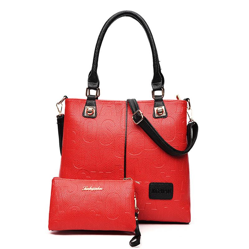 Новая модная женская сумочка, сочетающая цвета, наплечная сумка, сумка "мать и дитя", рельефная вместительная сумка-мессенджер, сумка на запястье