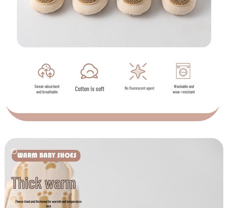 Первая обувь для новорожденного, пинетки, противоскользящие, теплые, для дома