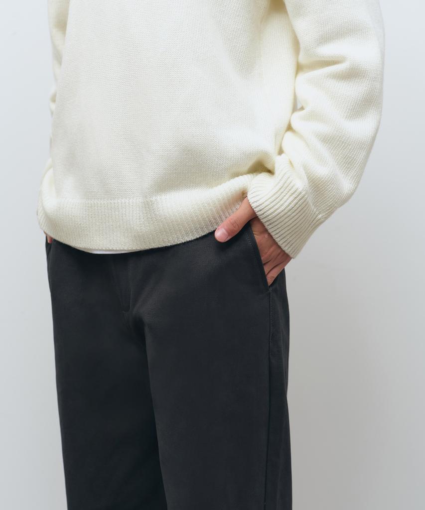 MUSINSA STANDARD Brushed Regular Fit Chino Pants [Dark Grey]