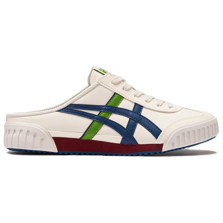 ONITSUKA TIGER Machuation Sabot Synthetic Leather Half Slip-On Comfortable Shock Absorption Non-Slip Low-Top Casual Shoes Unisex Sneaker 1183C012-105