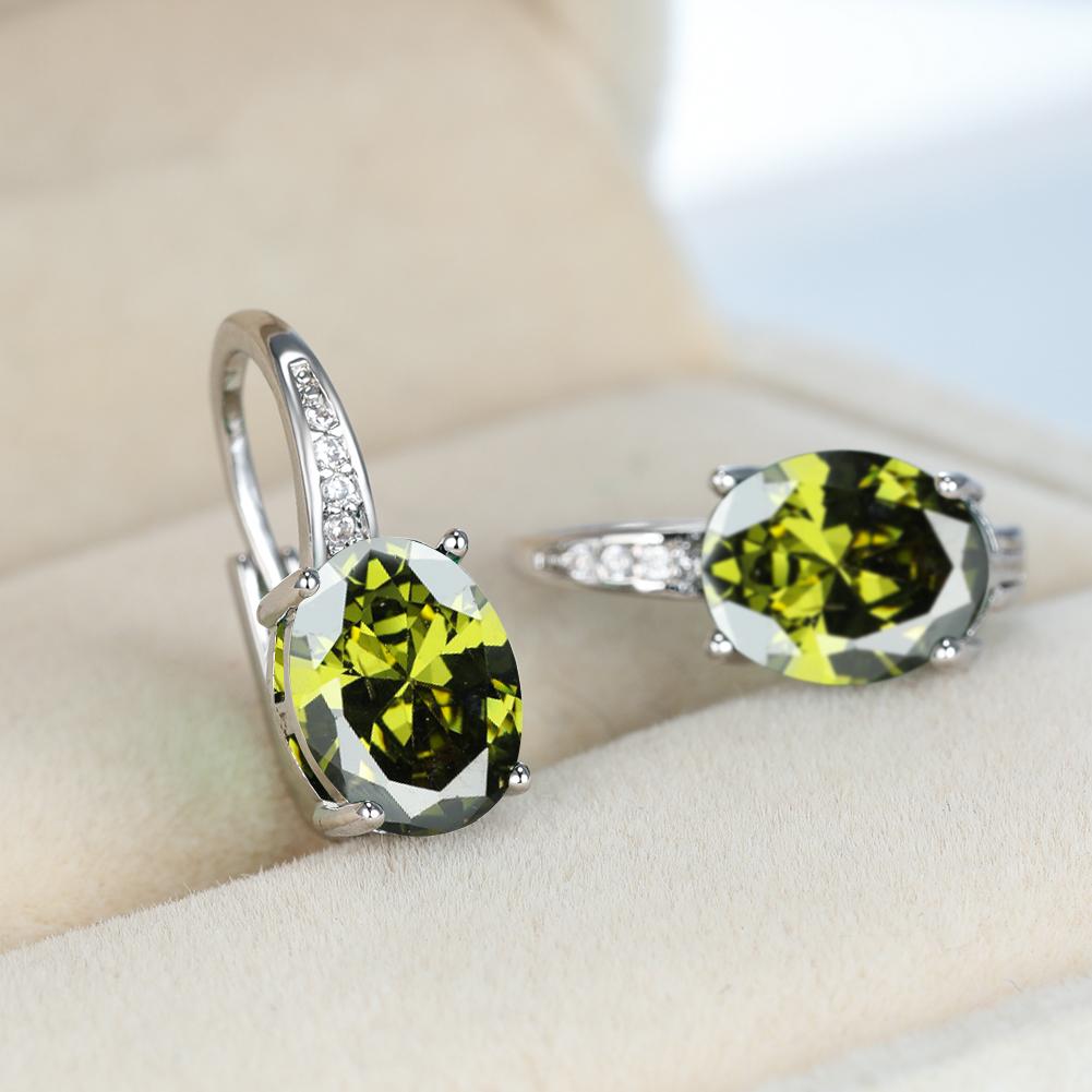 Модные серьги-крючки овальной огранки цвета морской волны, белые, синие, фиолетовые, зеленые, красные, с кристаллами, серьги-крючки с камнем, висячие серьги с CZ