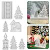 House Shape Silicone Molds Candle Holder Mould Handmade Castings Molds DIY Soap Molds Tree Molds for Holiday Decorations