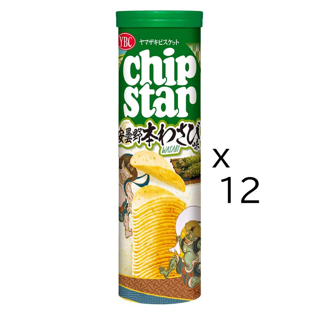 Печенье Yamazaki Biscuits Chip Star L со вкусом васаби из Адзумино 105 г x 12 упаковок