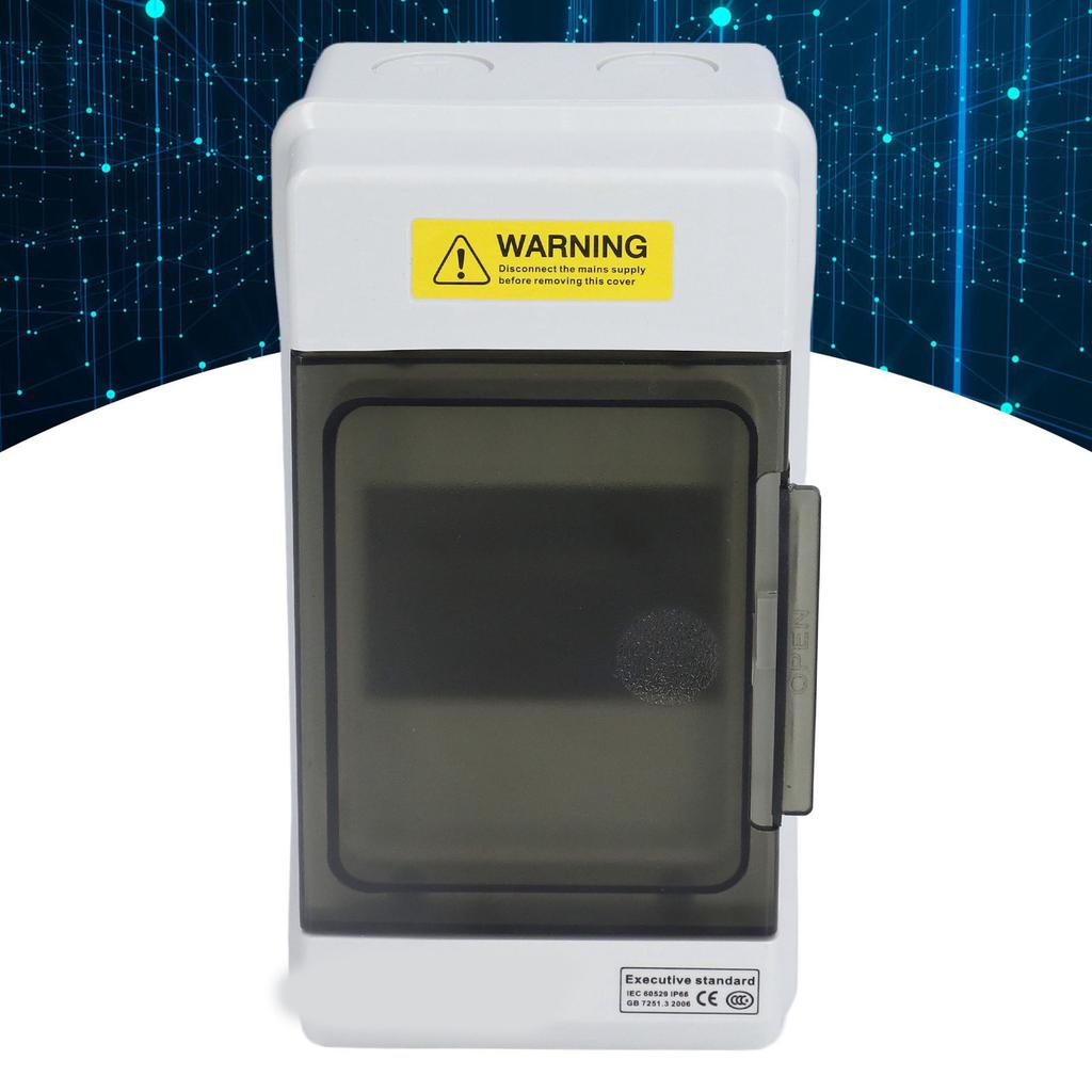 Распределительная коробка Водонепроницаемый 4-ходовой пластиковый распределительный корпус Прозрачная крышка Крепление на DIN-рейку