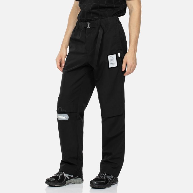 Evisu Kuro Ss24 Водный Ощущение Полная Карта Узор Обычная Посадка Сшитые Повседневные Длинные Брюки Мужские брюки 2ESGNM4PP5253XXSN