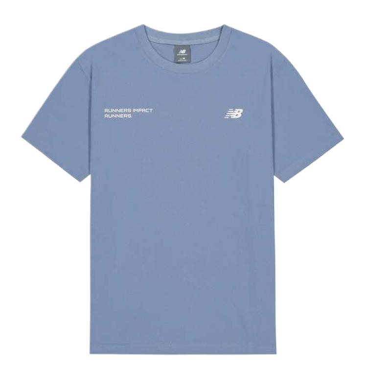 New Balance Футболка мужская фиолетово-синяя NEF29271-LBL