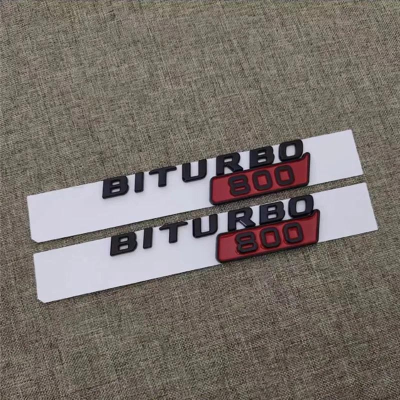 Автомобильные наклейки-эмблемы BITURBO 700 800 900 на крыло, багажник, кузов для Mercedes-Benz Brabus G Class G700 G800 G900 W463