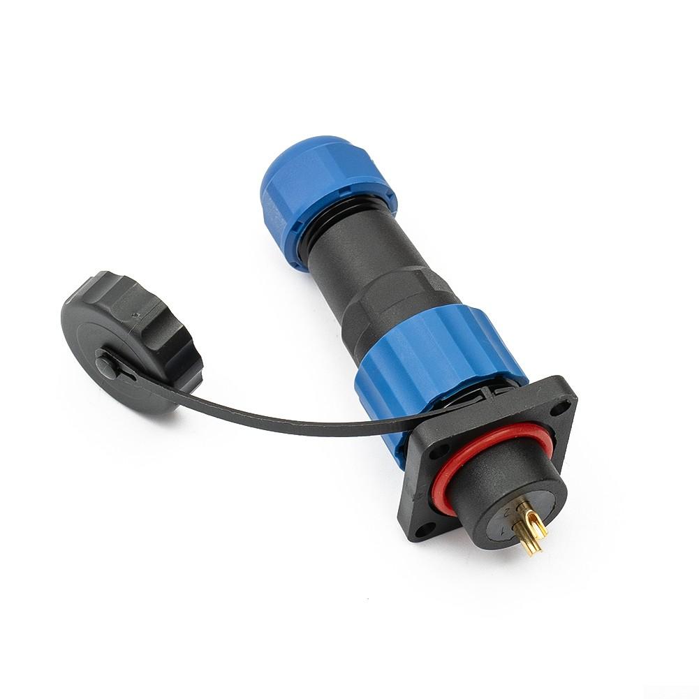 SP16 Square-Panel Mount IP68 Water-Proof Plug/+Socket Circular-Connector 2-9pin