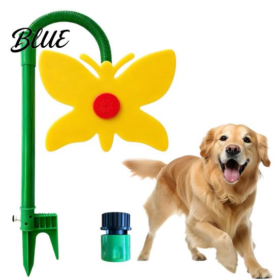 Yard Watering Sprinkler Crazy Butterfly Lawn Sprinkler Dancing Garden Funny 360-Degree Rotating Faucet Connection for Watering Dogs Kids Outdoor