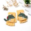 1 Pair of Children's Cute Cartoon Dinosaur Gloves