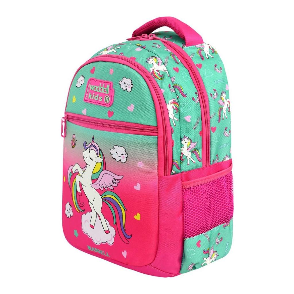 Лицензированный рюкзак для девочек начальной школы цвета фуксия с рисунком единорога, сумка для обеда и держатель для ручек