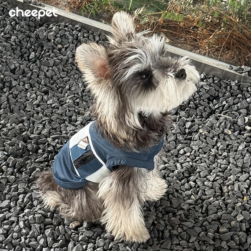 Cooling Pet Vest Small Dogs Breathable Sleeveless Shirt Schnauzer Bichon Frise Outdoor Use