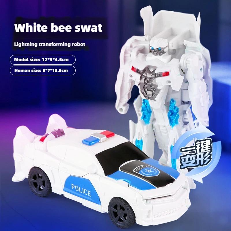 Трансформеры Игрушки-Машинки для Детей Робот-Трансформер в Один Шаг Фигурка Модель Пазл Аниме Модель Машинка-Трансформер Подарки для Мальчиков