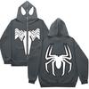 Mens Oversized Hooded Sweatshirt Loose Fit Casual Graphic Print Pullover Jacket