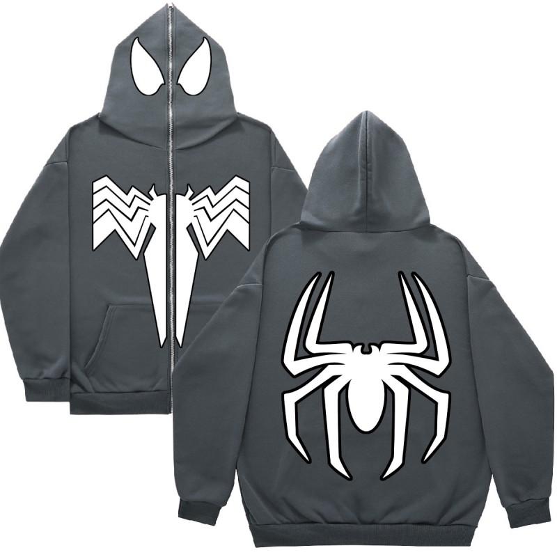 Mens Oversized Hooded Sweatshirt Loose Fit Casual Graphic Print Pullover Jacket