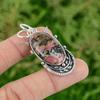 Rhodonite Pendant Genuine Gemstone Pendant 925 Sterling Silver Pendant Handmade Jewelry Gifts For Mother