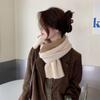 Contrast Color Women Cross Scarf Apparel Accessories Autumn Winter Shawl Scarf  Girl