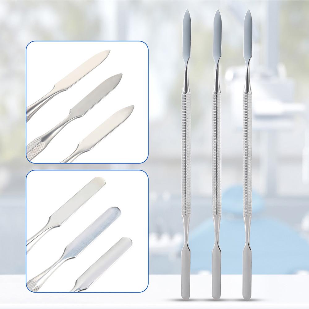 1/3 шт. Нержавеющая сталь Зубные Mixing Spatula Инструменты для стоматологии Смешивающий стержень Шпатель Профессиональные Инструменты для зуботехнической лаборатории