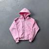 Heavyweight Cotton Hooded Sweatshirt Set Streetwear Oversized Hip Hop Tracksuit Men Fall