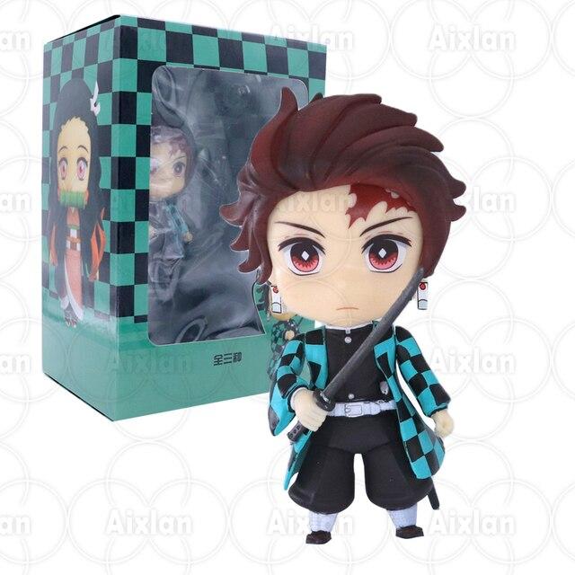 10cm Demon Slayer #1510 Tanjirou Action Figure Kyojuro Rengoku Giyu Tomioka Kimetsu No Yaiba Figure Hashibira Inosuke Figurine