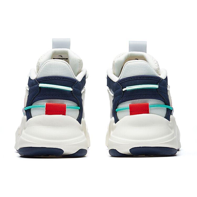 Anta Кроссовки Walker Mesh Structure Splicing с нескользящей износостойкой подошвой для бега, мужские кроссовки белого и синего цвета 112028889-2