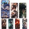 Phone Case For Google Pixel 8 A 7 6 Pro 6A 5G Black Soft Shockproof Back Cover TPU Shell Genshin Impact Dragon Genshin Zhongli