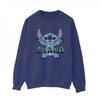Womens/Ladies Lilo And Stitch Ohana Blue Glitch Sweatshirt