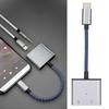Адаптер 2 в 1 Type C на Type C   Type C на     с USB C PD 60 Вт Быстрая зарядка
