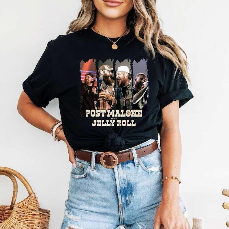 Post Malone Jelly Roll Shirt Jelly Roll Posty Comfort Colors Tee Shirt Unisex T-Shirt