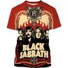 Летняя Новая Модная Мужская 3D Печатная Футболка Black Sabbath Хип-Хоп Повседневная Крутая Короткий Рукав