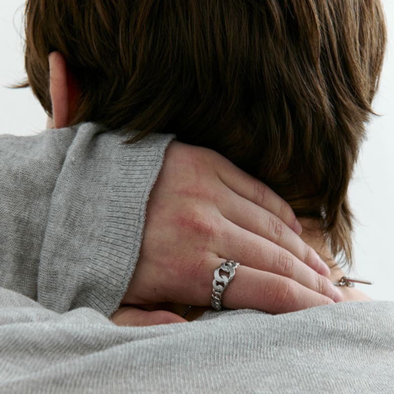 ВИНТАЖНОЕ HOLLYWOOD Матовое Кольцо-цепь Crescendo_VH2533RI072M