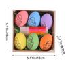 New Creative Easter Handmade Painted Easter Egg Set Diy Cartoon Bunny Egg Children'S Handmade Gift Hand-Painted Easter Eggs