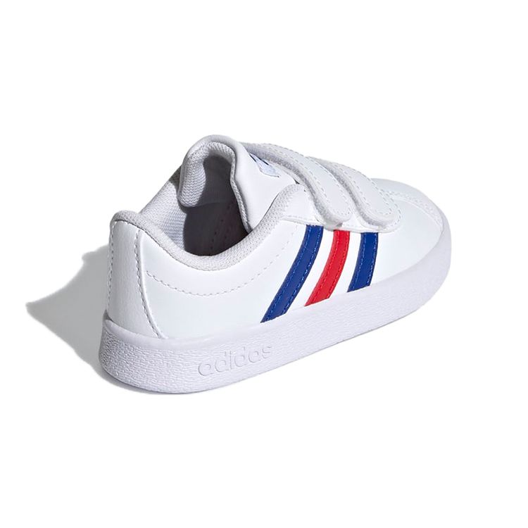adidas VL Court 2.0 I White Royal Blue Ярко-красные детские кроссовки Cloud-White FY9275