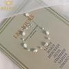 Natural Freshwater Baroque Pearl Bracelet With 925 Sterling Silver Button Jewelry For Women