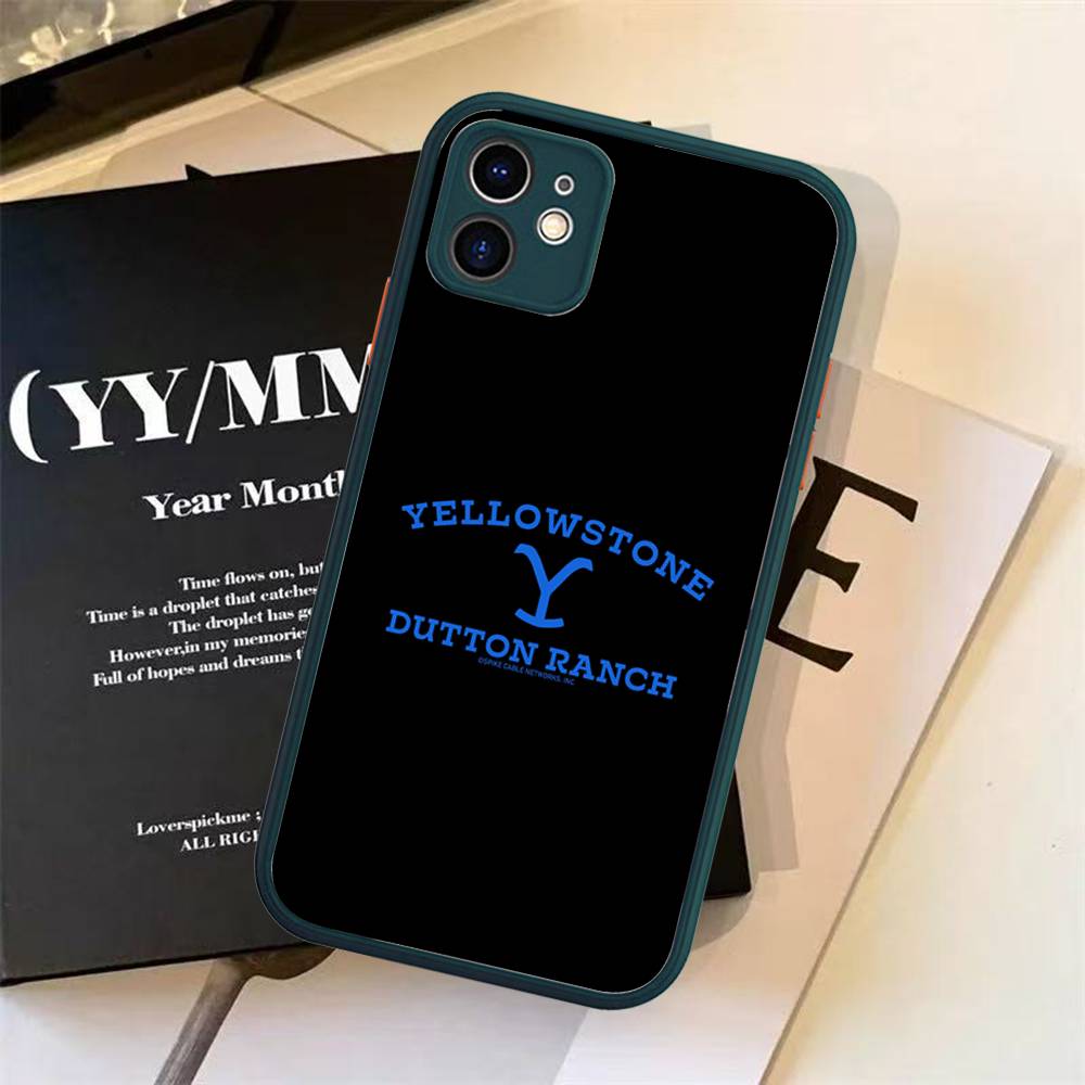 Популярный чехол для телефона Y-Yellowstone D-Dutton R-Ranch для iPhone 13 12 X XS MAX Pro Max 16 15 11 14 Pro Max Ударопрочный матовый чехол