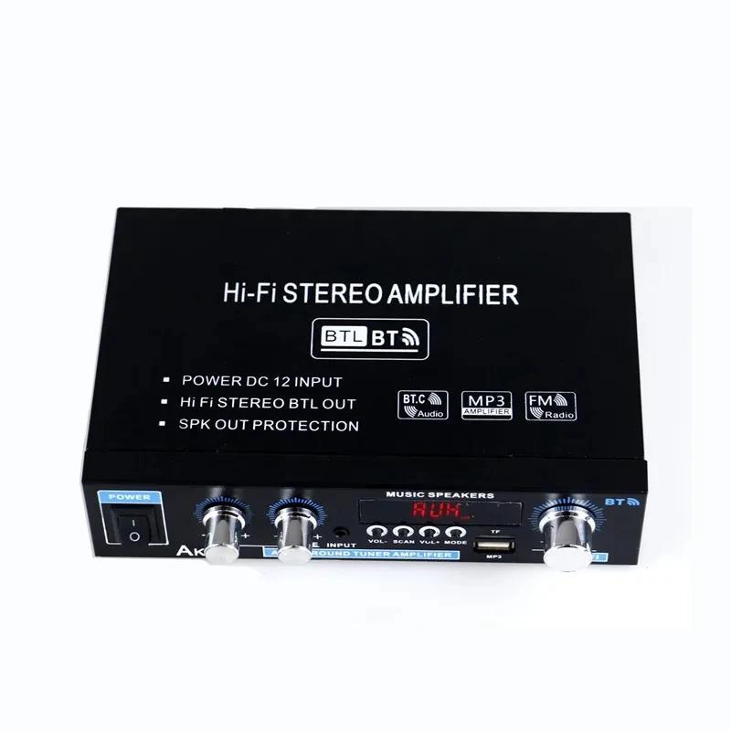 AK35 800 Вт Bluetooth Усилитель 2-канальный Стерео HiFi Цифровой Дисплей Многофункциональный Музыкальный Усилитель Для Автомобиля Классной Комнаты Домашнего Аудио