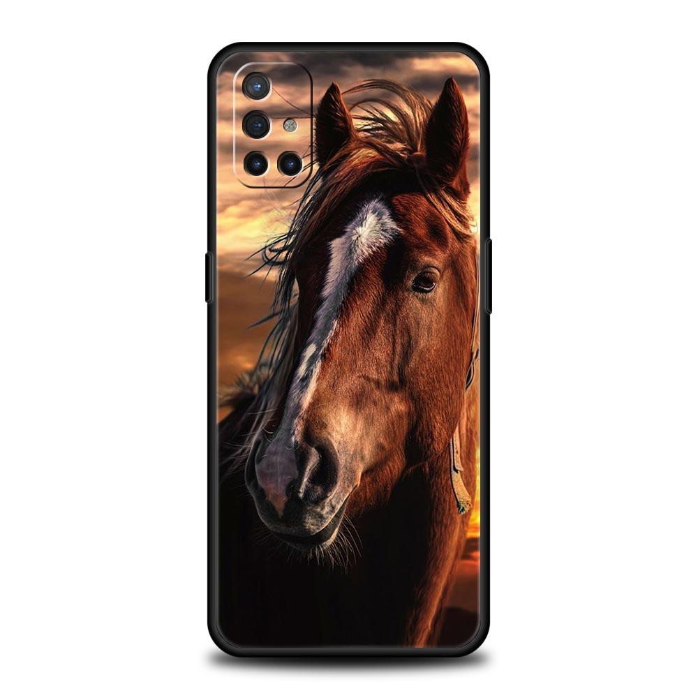 Running Horse Animal Phone Case For OnePlus 12 11 10 9 8 7 7T Pro 12R 10R 9RT 9R 8T Nord N100 N200 N10 2T CE 2 5G Soft Cover
