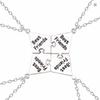Creative Best Friend Necklace Zinc Zinc Alloy Multi-person Splicing Necklace Friendship Necklace  Unisex