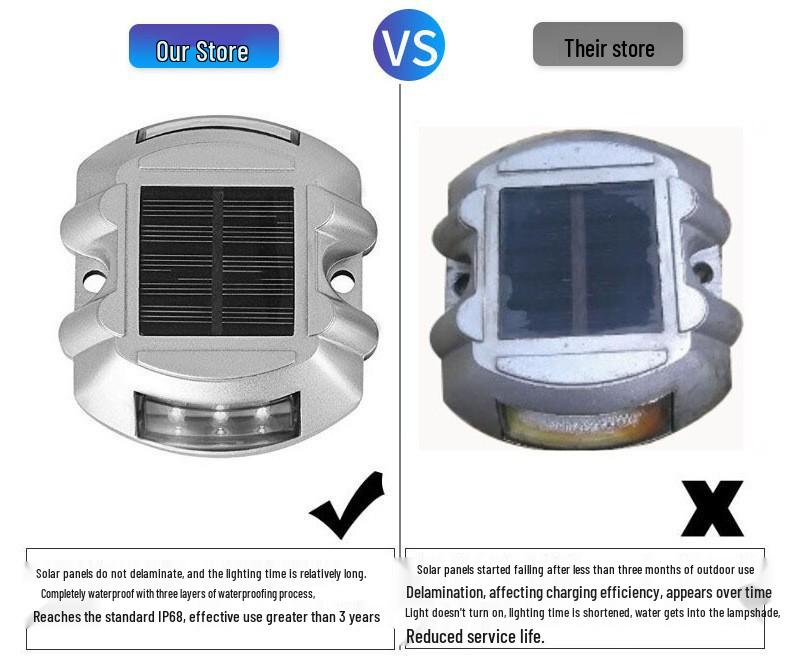 Солнечный светильник-бабочка подкову для дороги и палубы - Литой алюминиевый штырь для тротуара