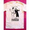 Men's & Heavyweight 100% Cotton The Human League Electronically Yours Album Cover T-Shirt - Vintage 80s Band Tee with Iconic Logo Print, Soft Retro