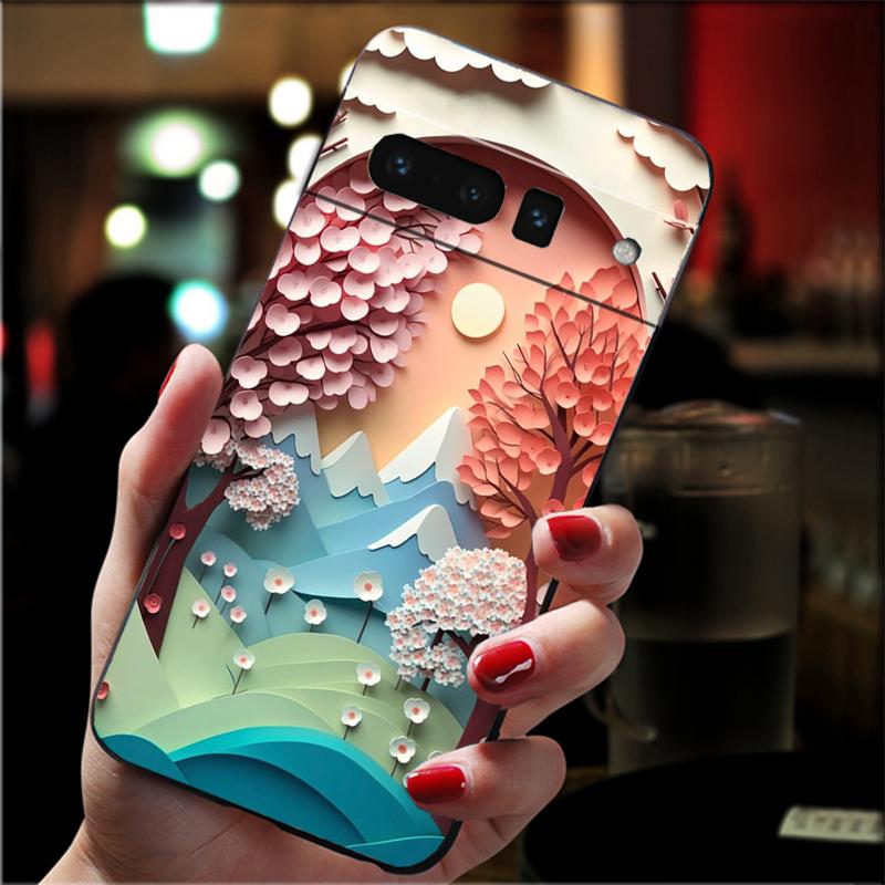 Landscape Sceneary Mountain Phone Case For Google Pixel 8 7 Pro 7A 7 6A 6 Pro Pixel 8A 4A 3A 4 XL Pixel 5 6 4 3 3A XL